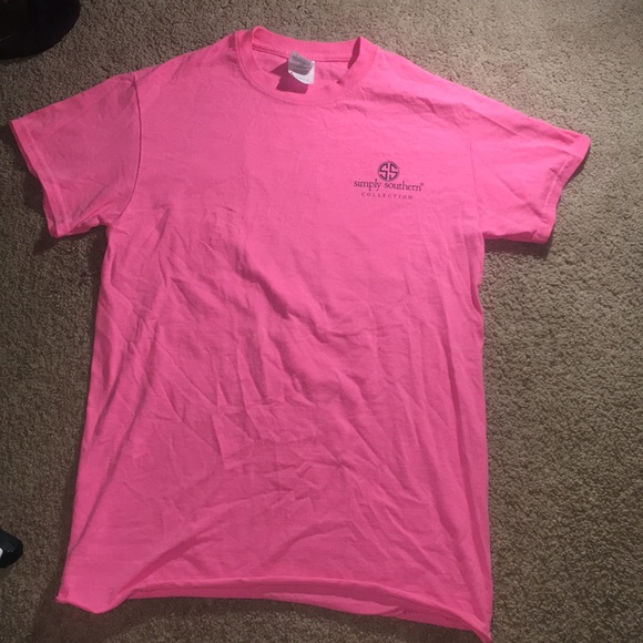 Simply Southern Tops - pink simply southern tee